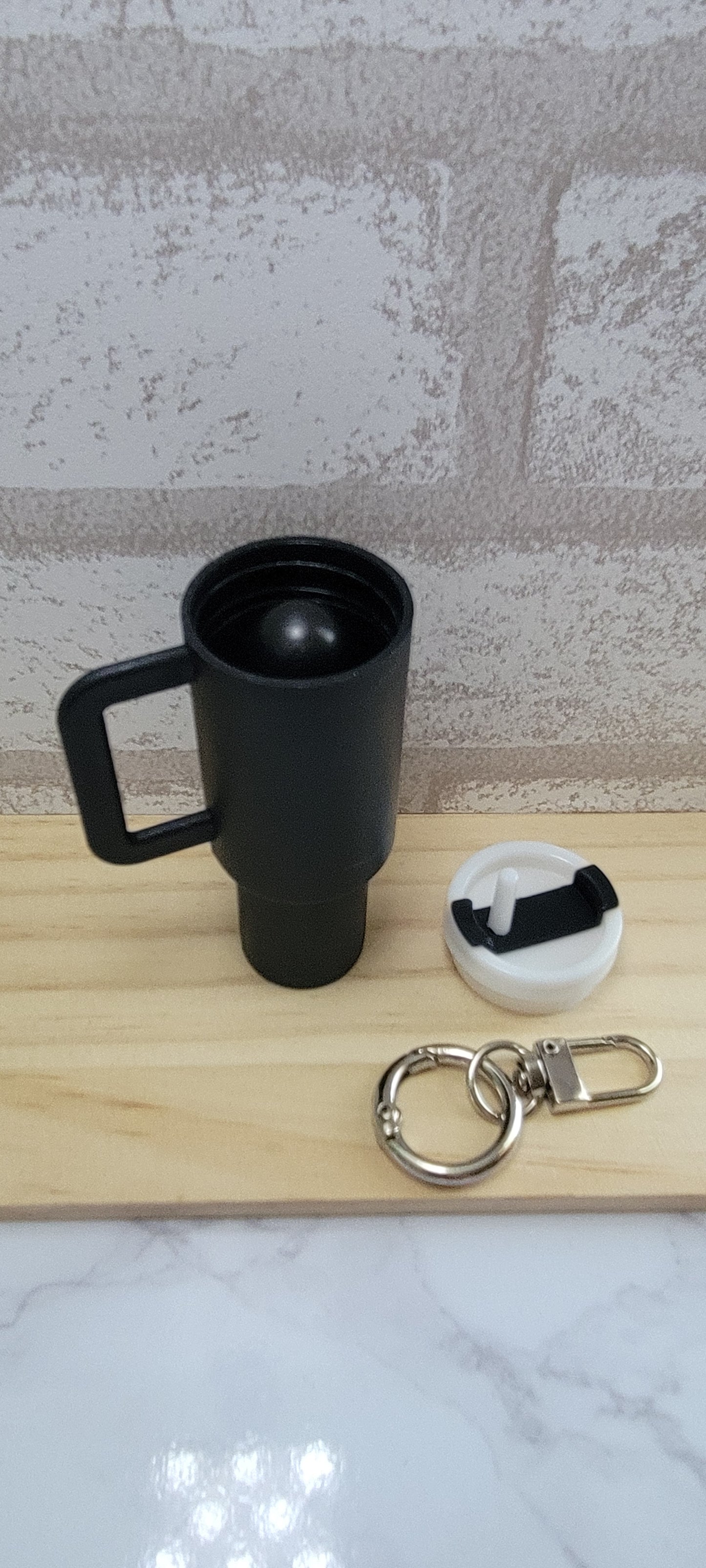 Mini keychain tumbler